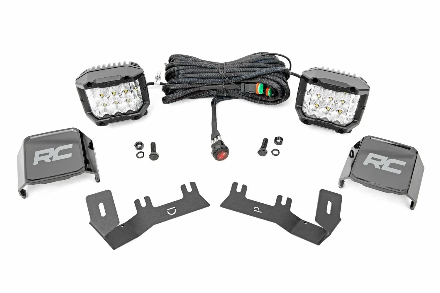 Fits Chevy_GMC 1500(14-18 & Classic) LED Ditch Light 3in OSRAM Pair Wide 71056